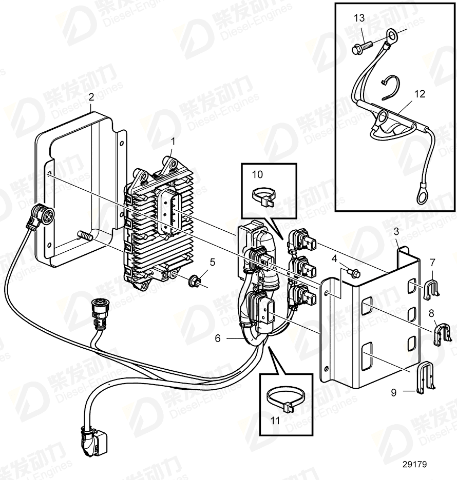volvo penta Cable tie 948702 Drawing volvo penta Cable tie 948702 Drawing